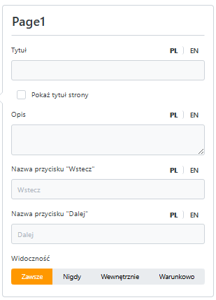 Przykład konfiguracji strony