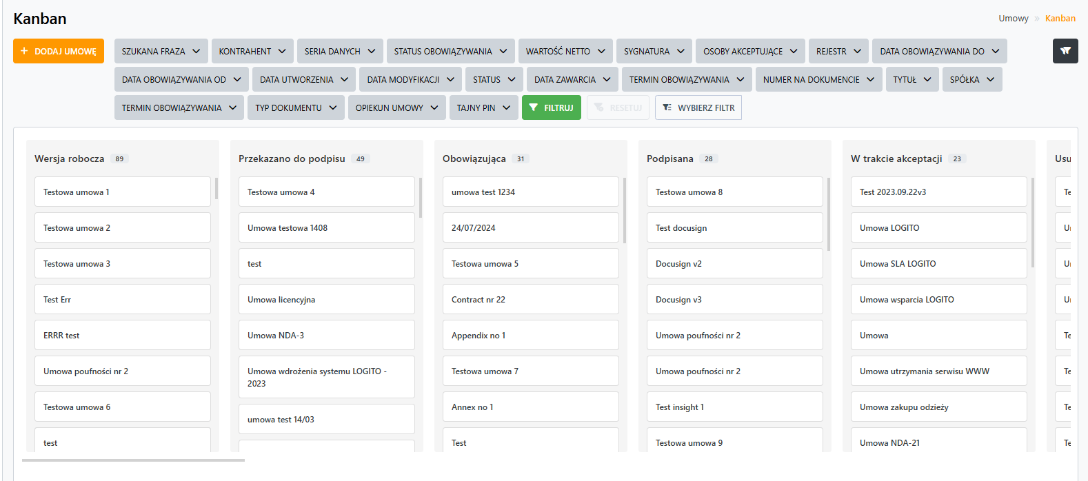 =1578x698 Przykład widoku kanban w systemie Logito