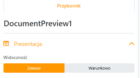 Konfiguracja podglądu dokumentu