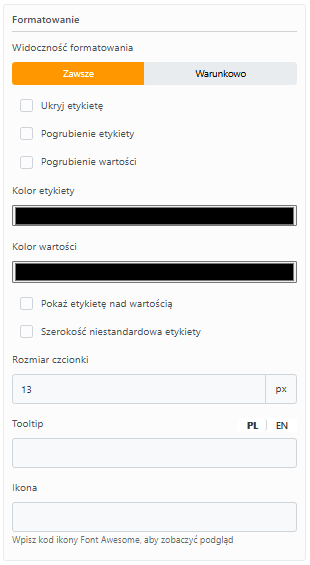 Przykład formatowania