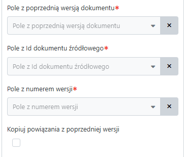 Konfiguracja Service Task - Generuj wersję dokumentu